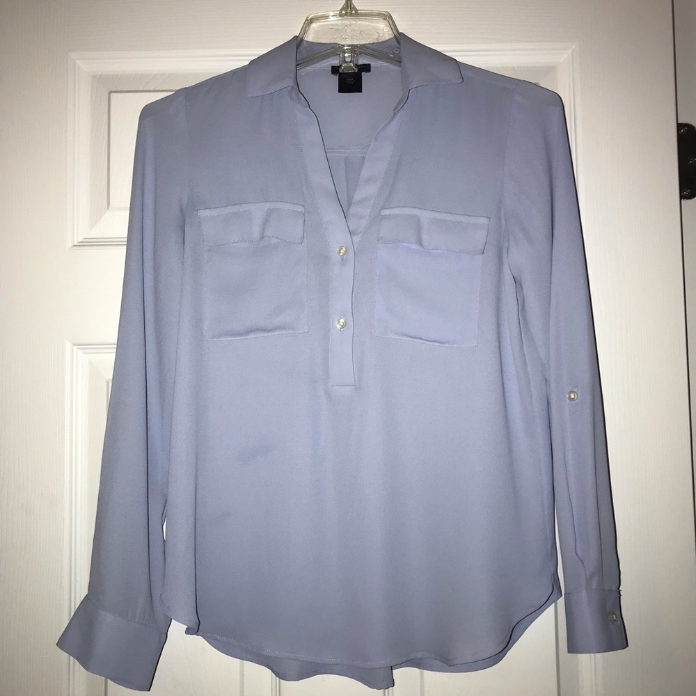 Ann Taylor Light blue blouse